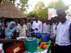   Lors d’une séance de démonstration à l’IFT de N’Djamena (Avril 2014).  